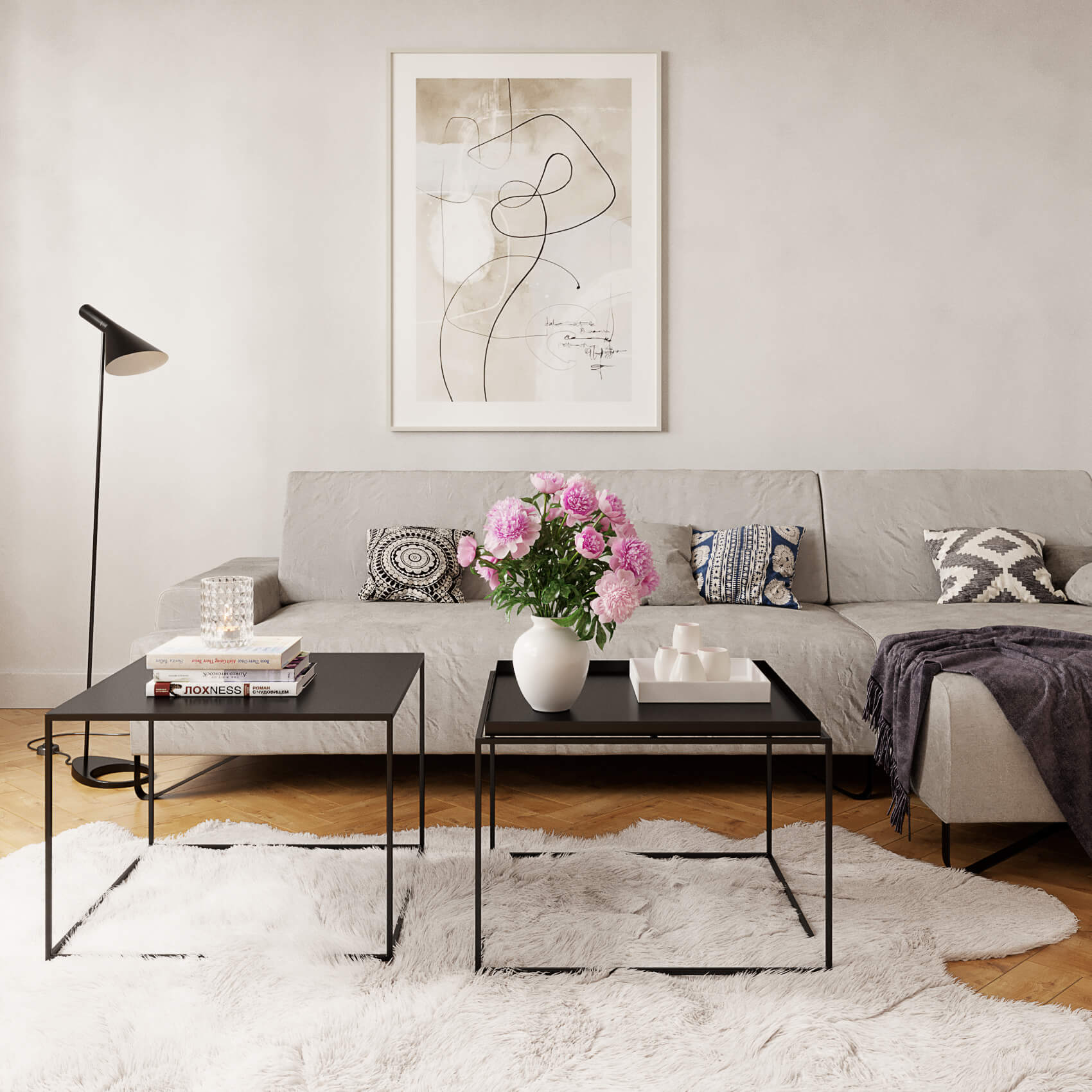 סט שולחנות מתכת Yarden & Minimal