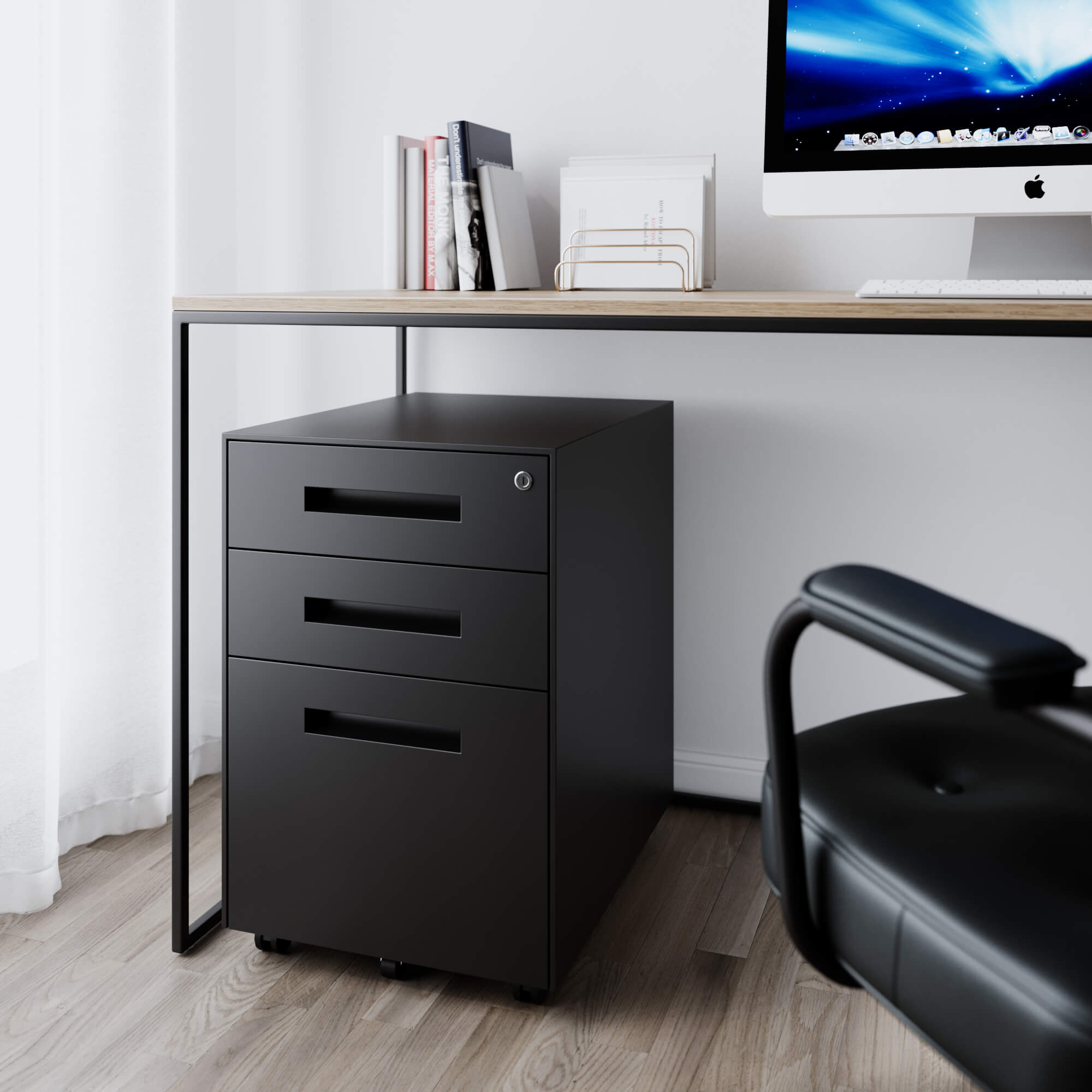 שידת מגירות Cabinet שחורה