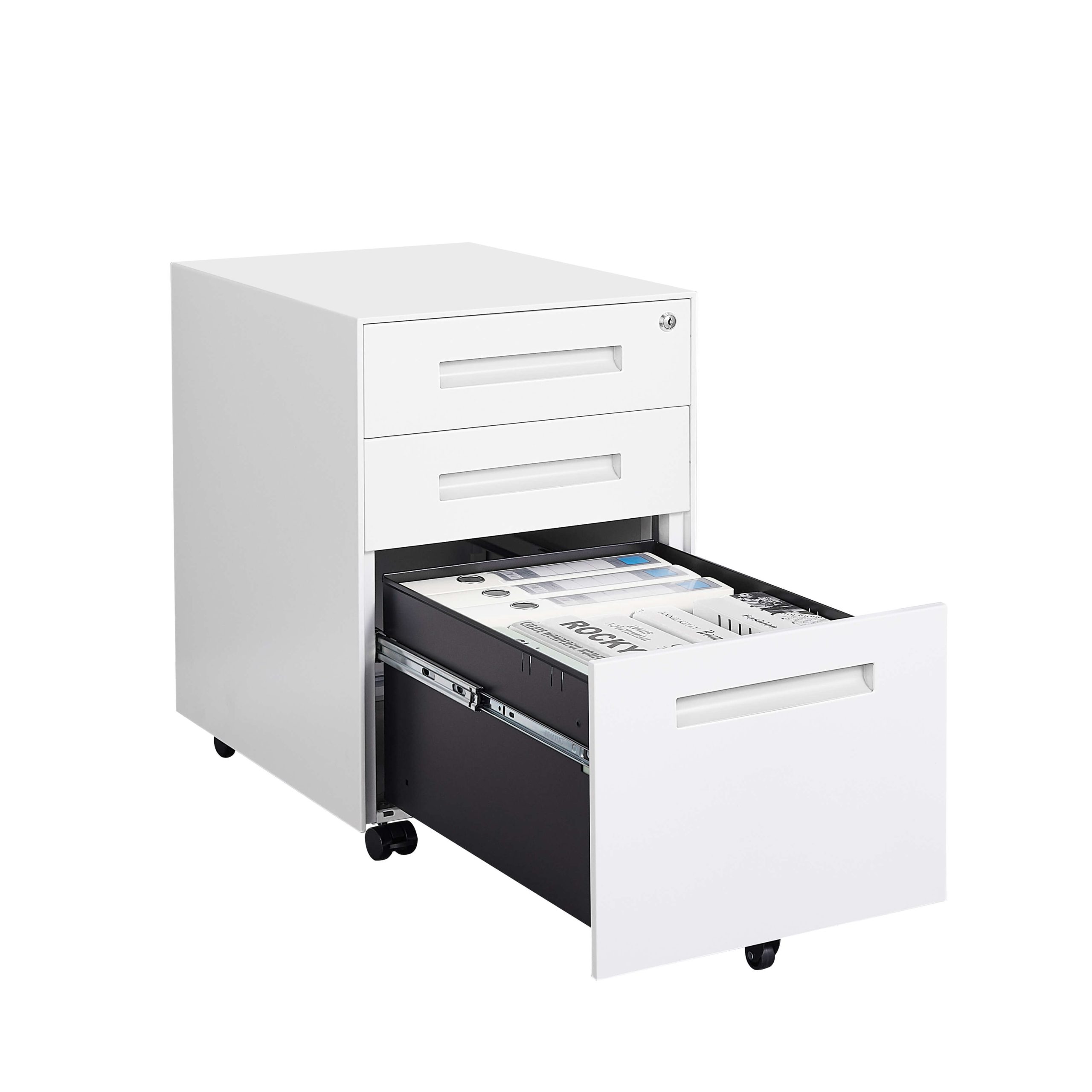 שידת Metal Cabinet לבנה